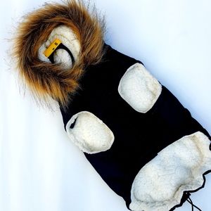 NWOT small dog winter coat with hood